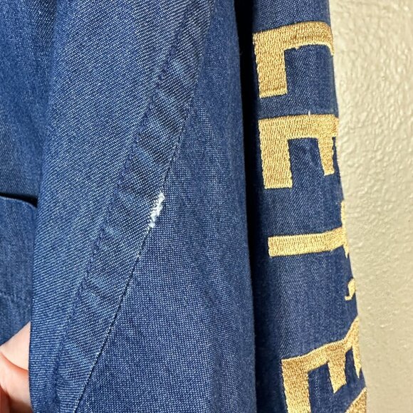 Pendleton Rodeo Denim Shirt Button Down Western Cowboy Americana Men's XL - Picture 8 of 8